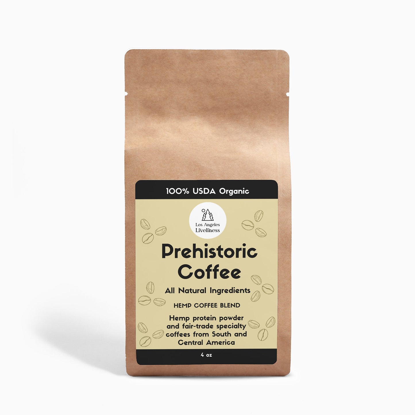 Prehistoric Hemp Coffee Blend - Medium Roast 4oz