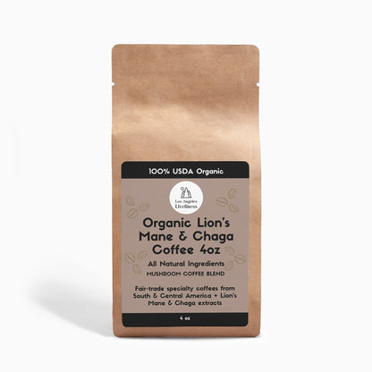 Organic Lion’s Mane & Chaga Coffee 4oz