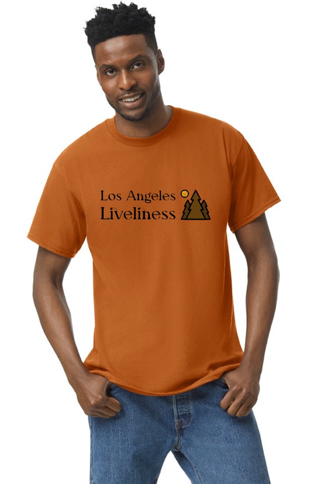 Burnt Orange Los Angeles Liveliness T-Shirt